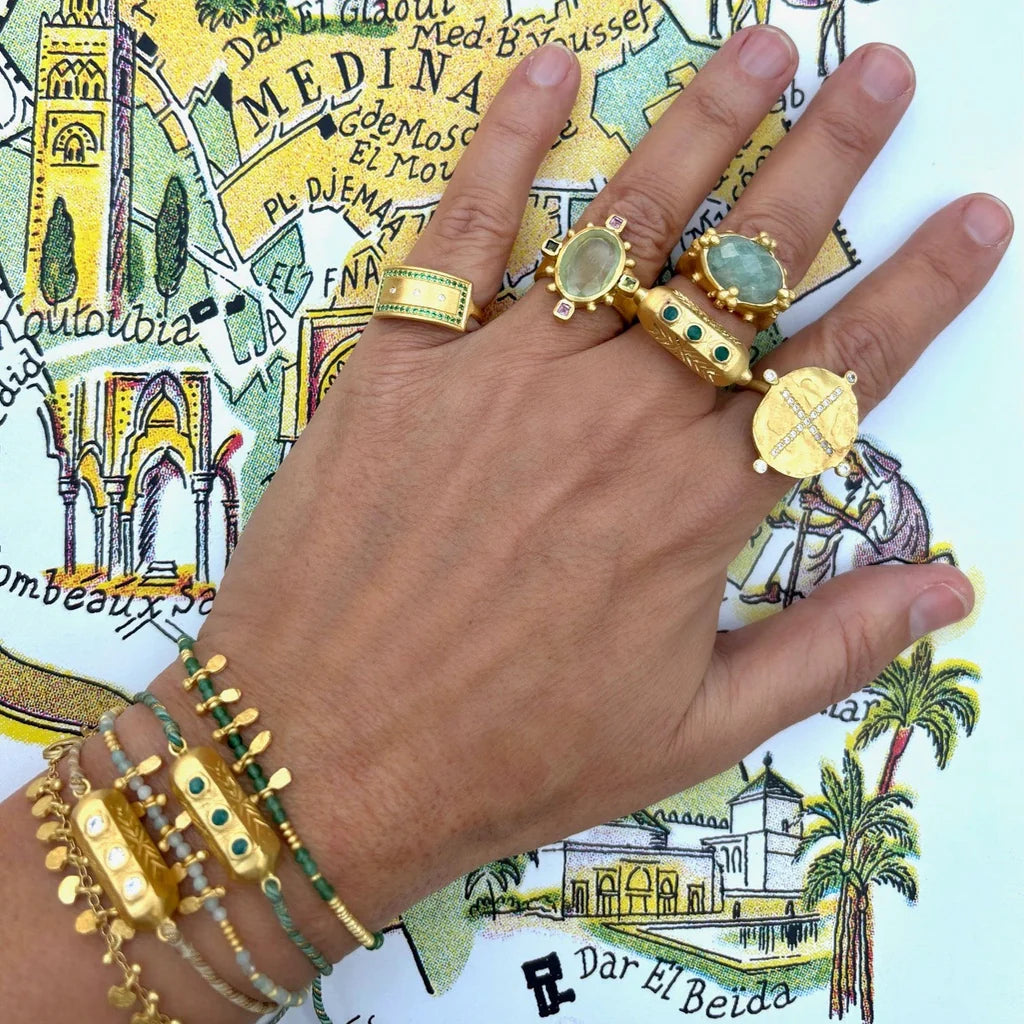 Prehnite Rambagh Ring