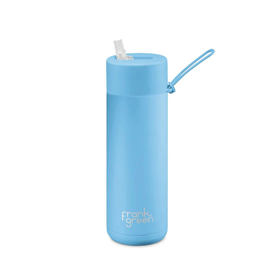 Ceramic Reusable Bottle 595 mL | Sky  Blue