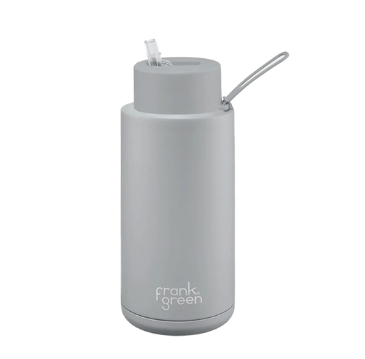 Ceramic Reusable Bottle 1L | Harbour Mist