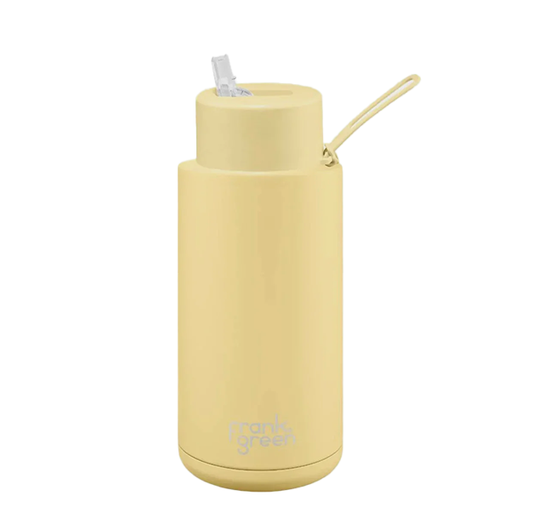 Ceramic Reusable Bottle 1L | Buttermilk