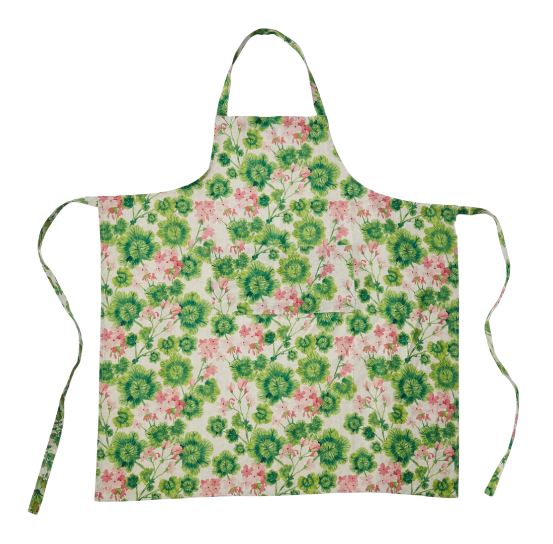 Geranium Multi Linen Apron