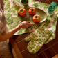 Heirloom Green Linen Oven Mitt
