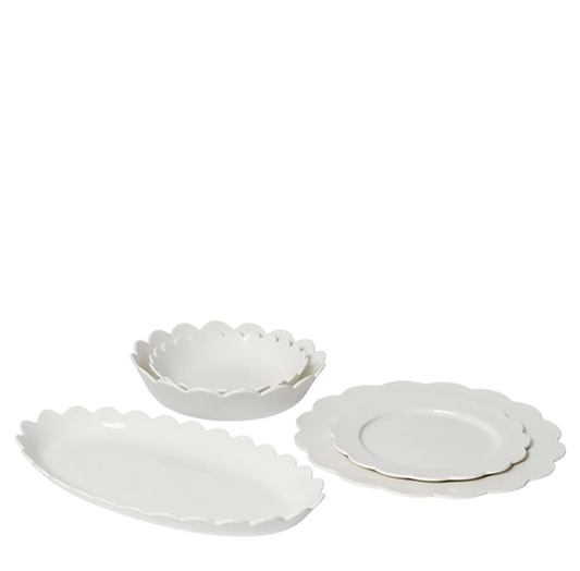 Dining Set Scallop | White