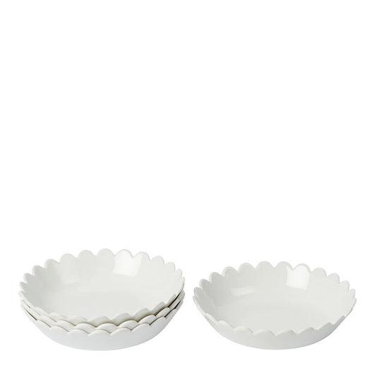 Scallop Bowls | White | Set of 4