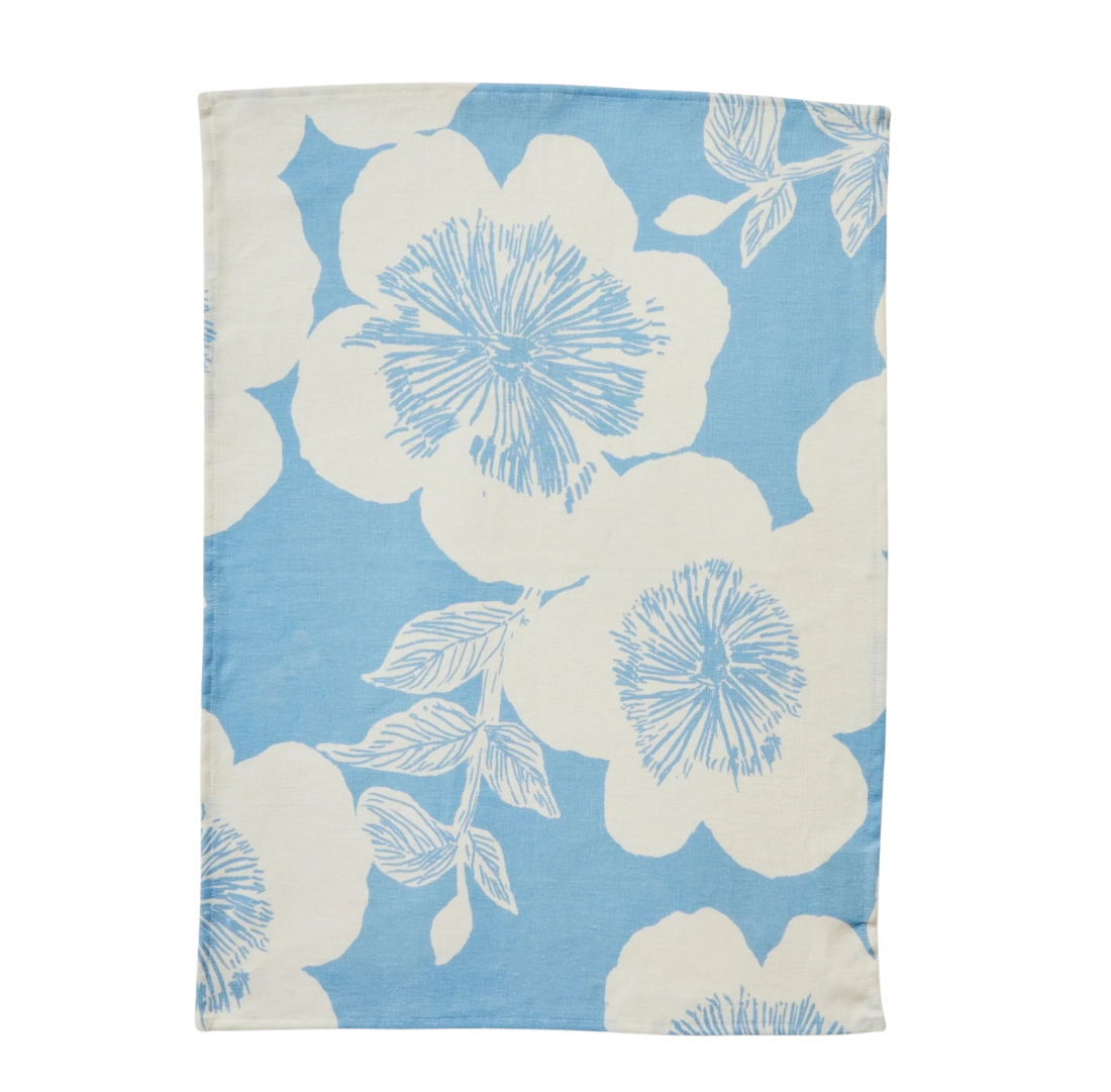 Jardin Dove Linen Tea Towel