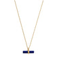 Lapis T Bar Necklace | 18k Gold Vermeil