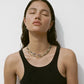Malachite Beaded Necklace | 18k Gold Plated