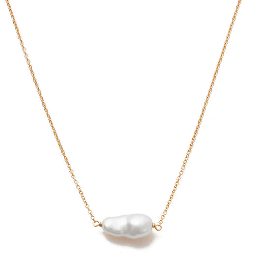 La Sirene Pearl Necklace | Gold