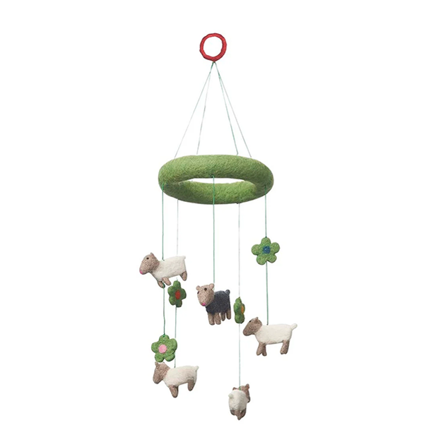 Baa Hand Felted Mobile