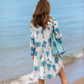 Los Cabos Shirtdress | White + Blues | 40% Off