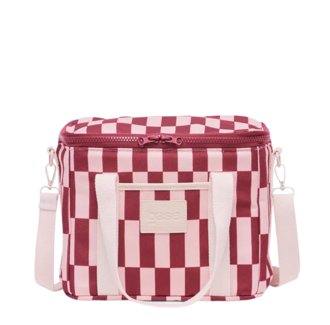 Lunch Base Bag | Burgundy + Peony