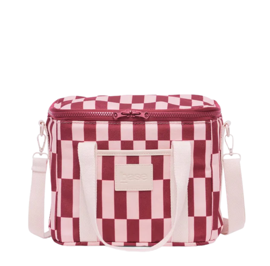 Lunch Base Bag | Burgundy + Peony