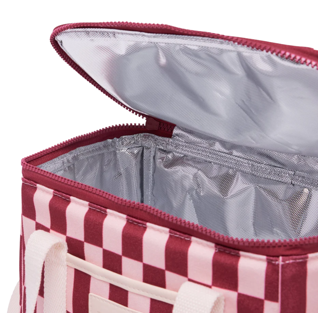 Lunch Base Bag | Burgundy + Peony