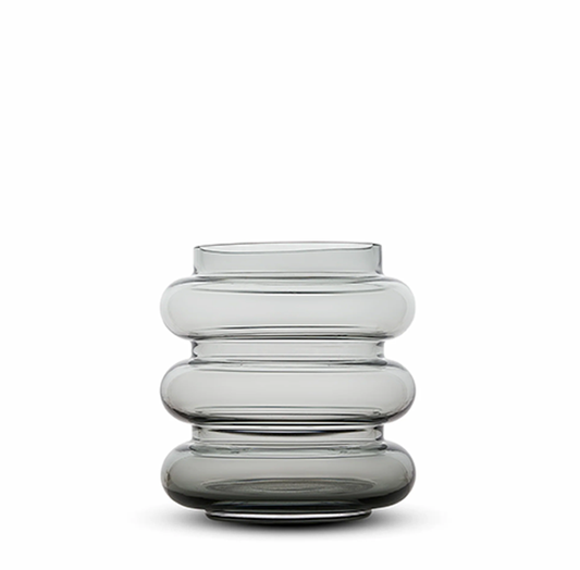 Cut Glass Vase | Smoke | M