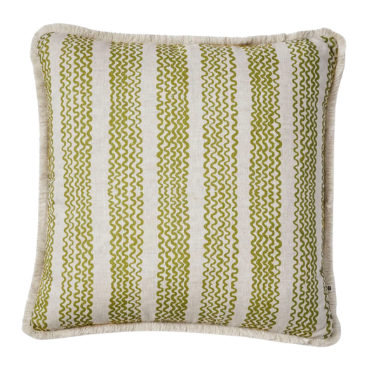 Mini Wave Olive Cushion | 50cm