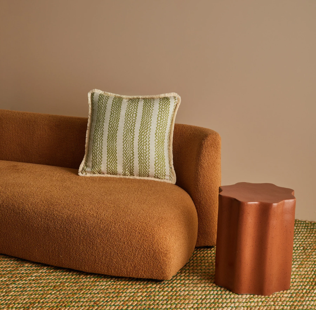 Mini Wave Olive Cushion | 50cm