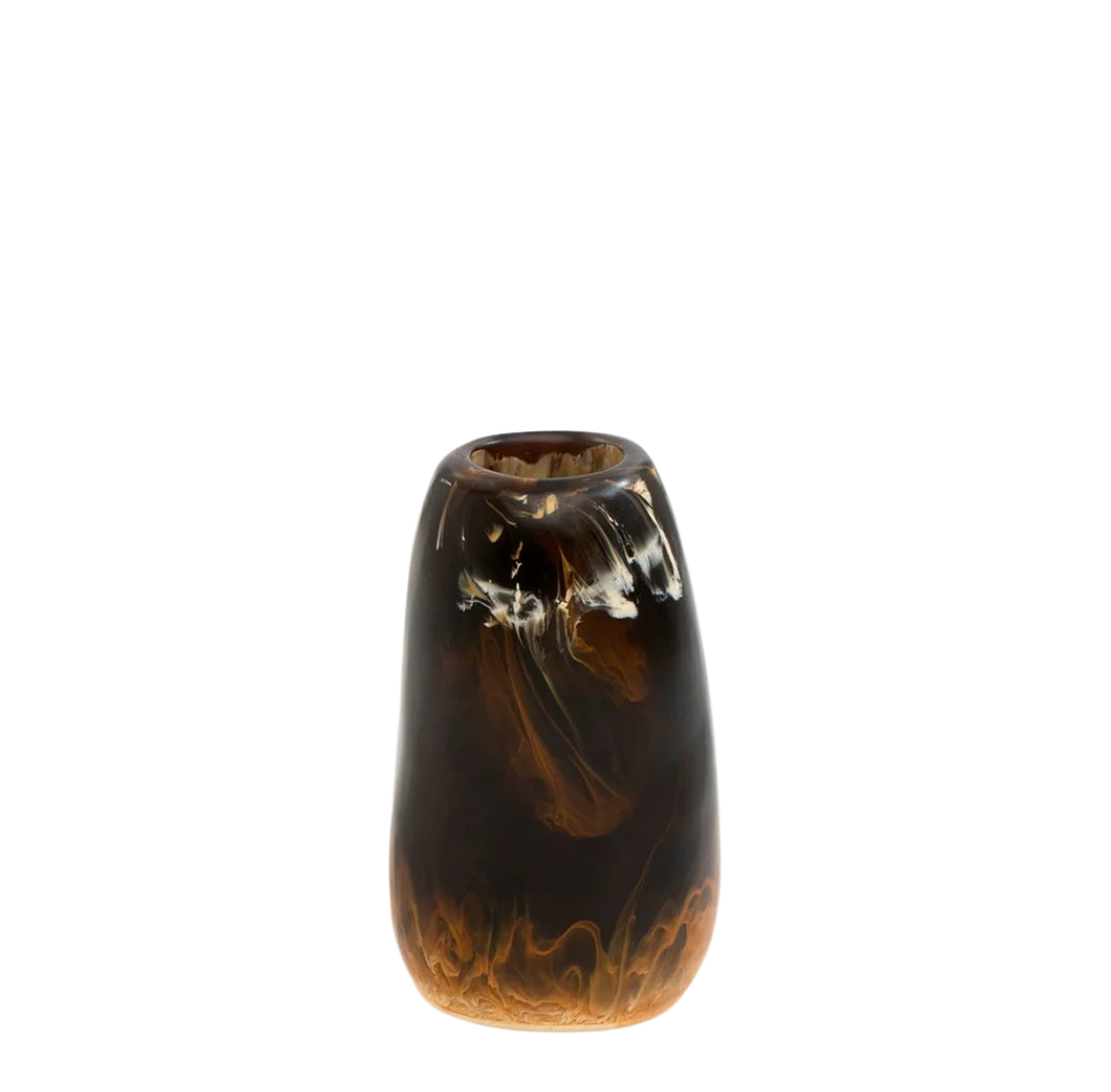 Pebble Vase | Dark Horn | Small