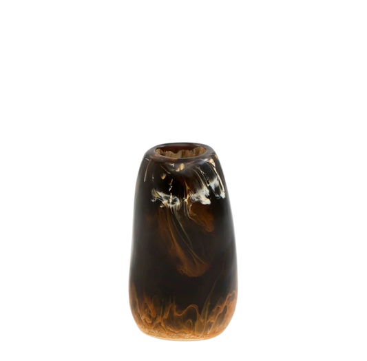 Pebble Vase | Dark Horn | Small