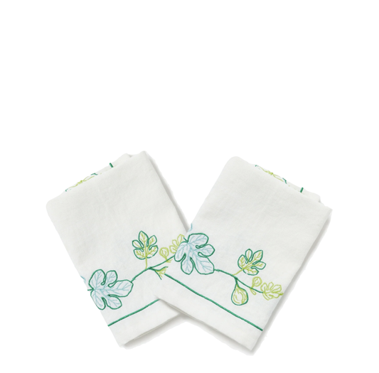 Linen Napkins | Fig Embroidered