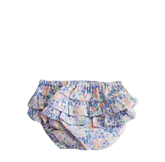 Ruffle Nappy Cover |  Liberty Blue