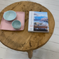 Wheel Top Round Side Table | 55 x 53 x 51 cm