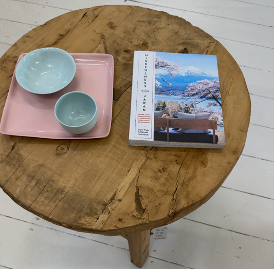 Wheel Top Round Side Table | 55 x 53 x 51 cm