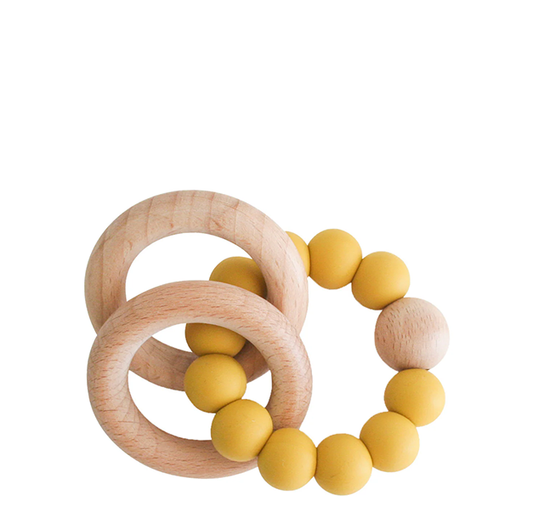 Beechwood Teether Rings | Butterscotch