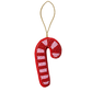 Candy Cane Beaded Decoration | Pink