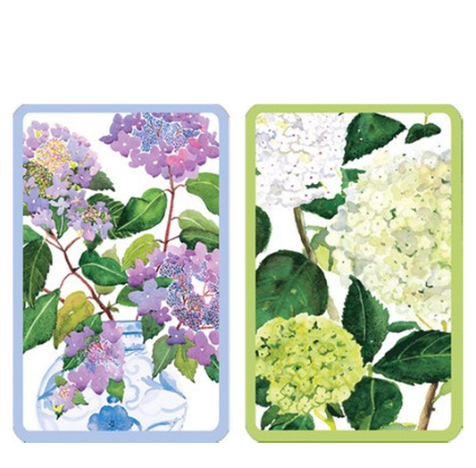 Hydrangeas + Porcelain Playing Cards