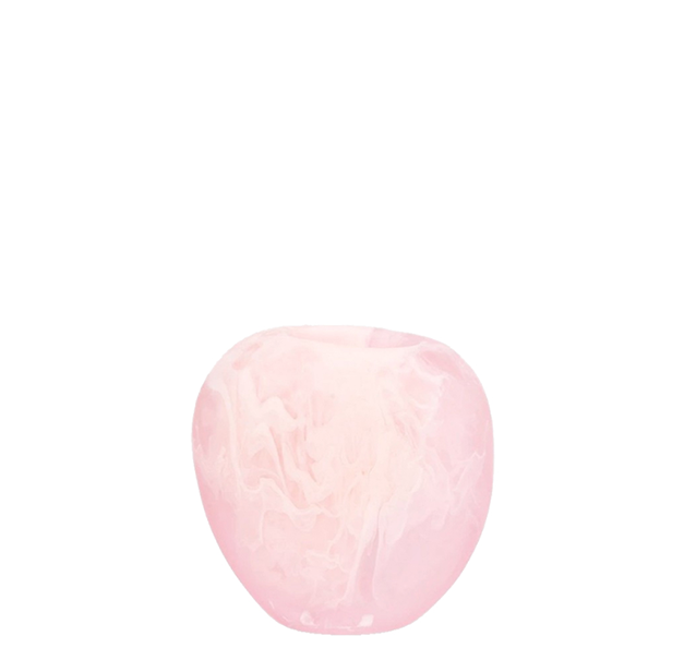 Round Skipping Stone Vase | Shell Pink