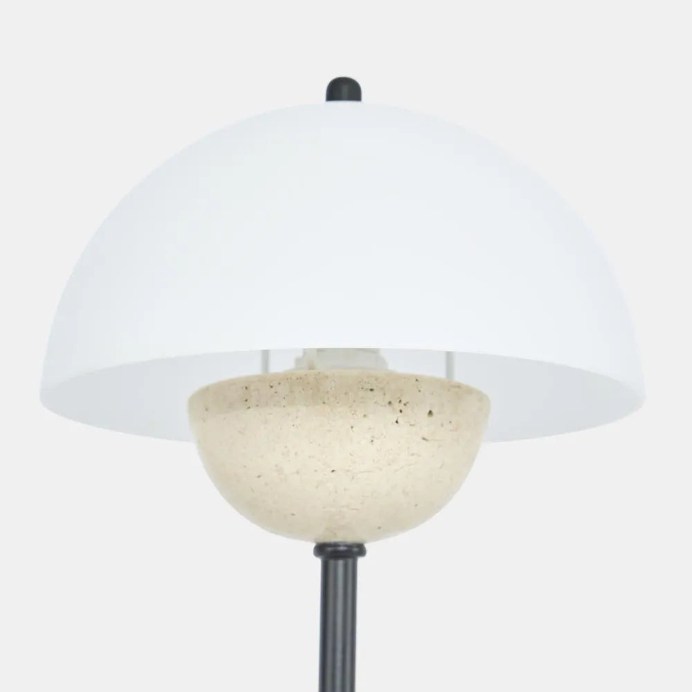 Tondo Travertine Table Lamp