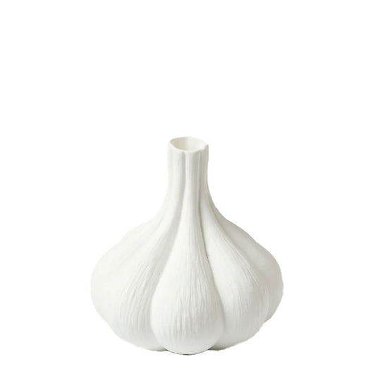 Small Garlic Vase | White