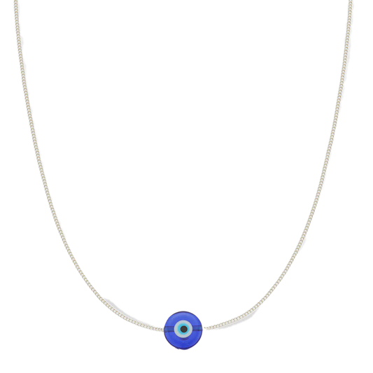Evil Eye Protection Necklace | Silver