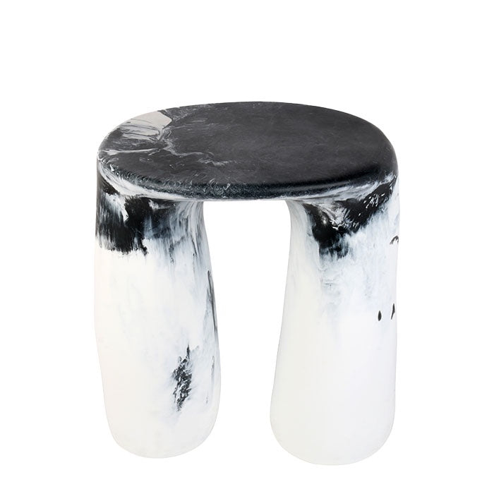 Rock Tower Table | White Marble