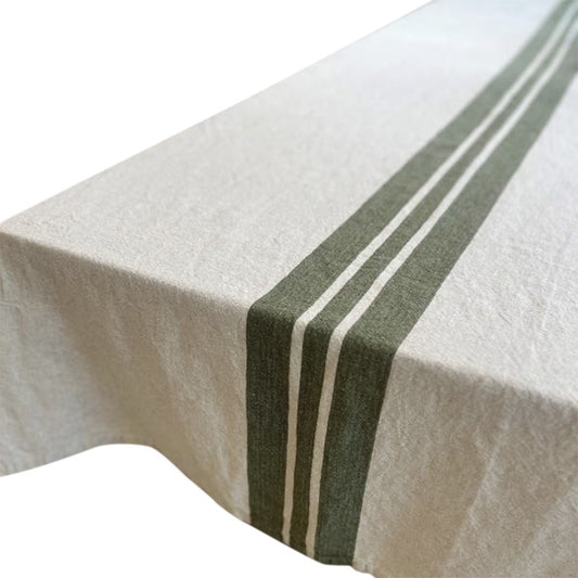 Tablecloth | Olive Stripe