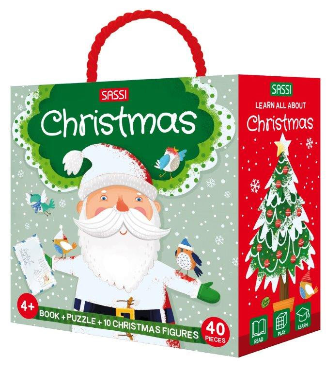 3D Puzzle & Book Set | Learn about Christmas