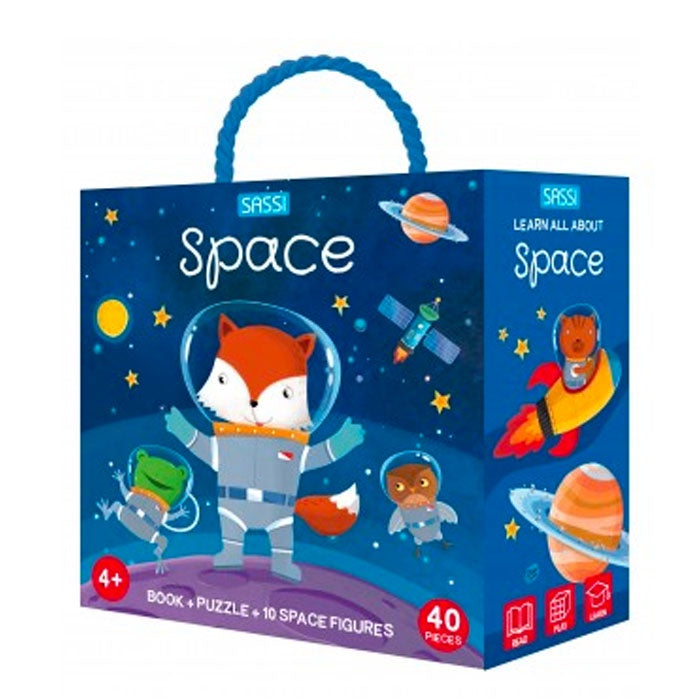 3D Puzzle & Book Set | Learn Numbers with Space