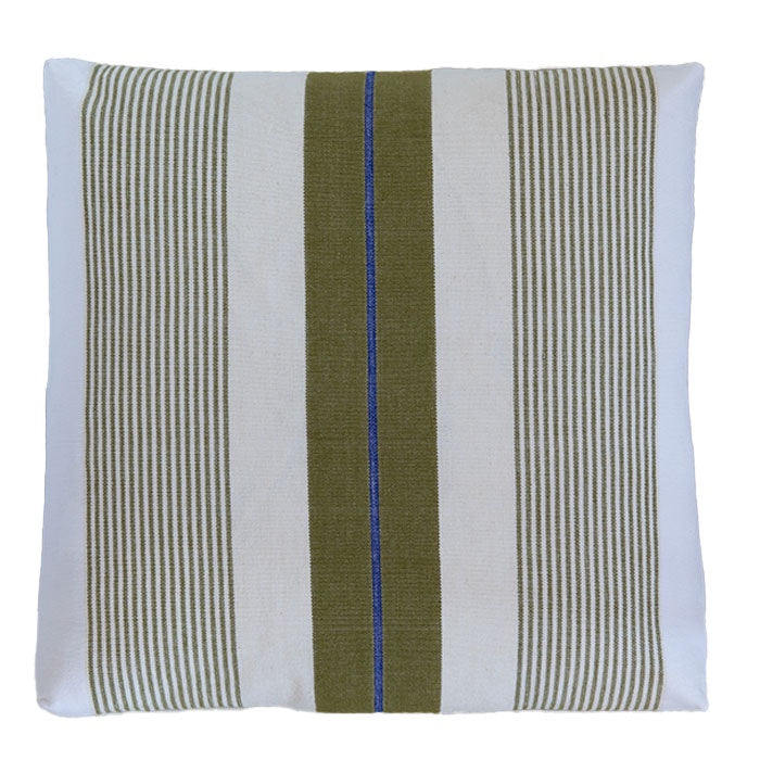 Goat Rest Stripe Handloom Cushion
