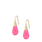 Dew Drop Earrings | Flamingo | S