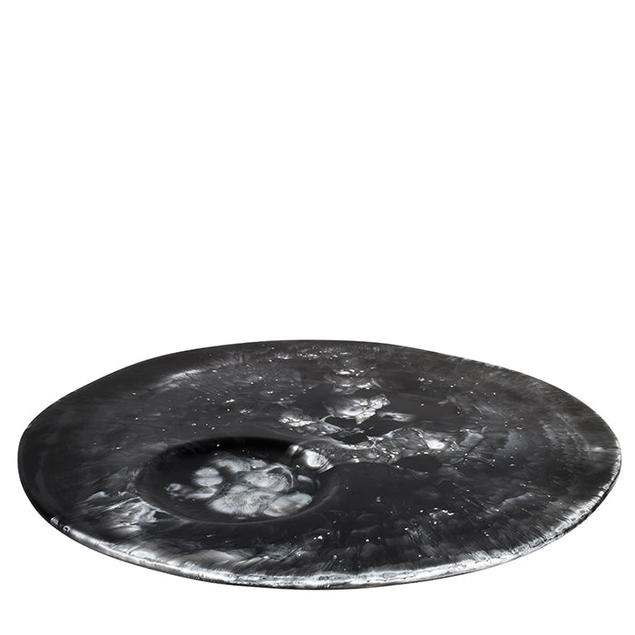 Moon Cheese Platter | Black Marble | Large