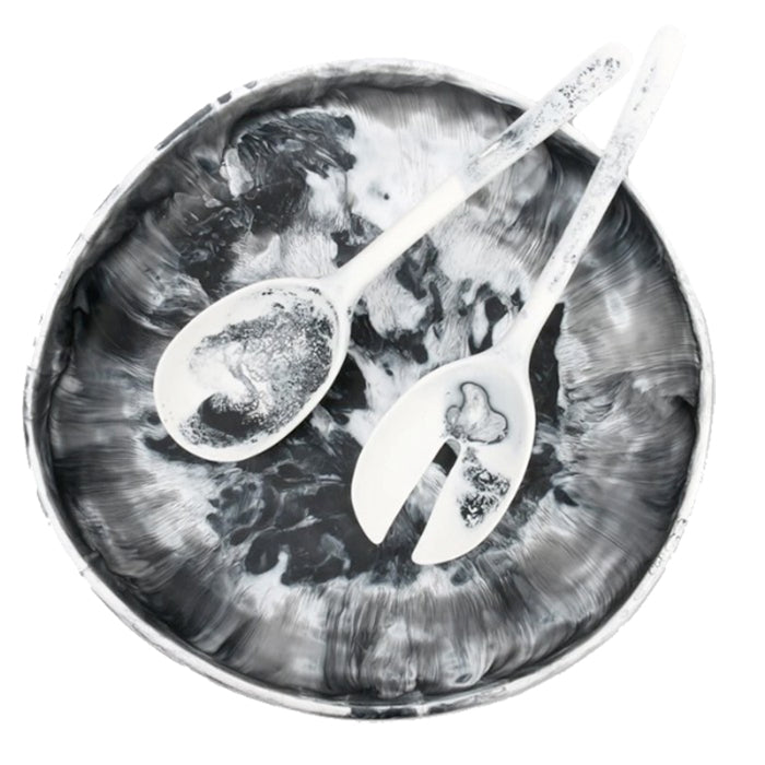 Earth Bowl | Black Marble | Large