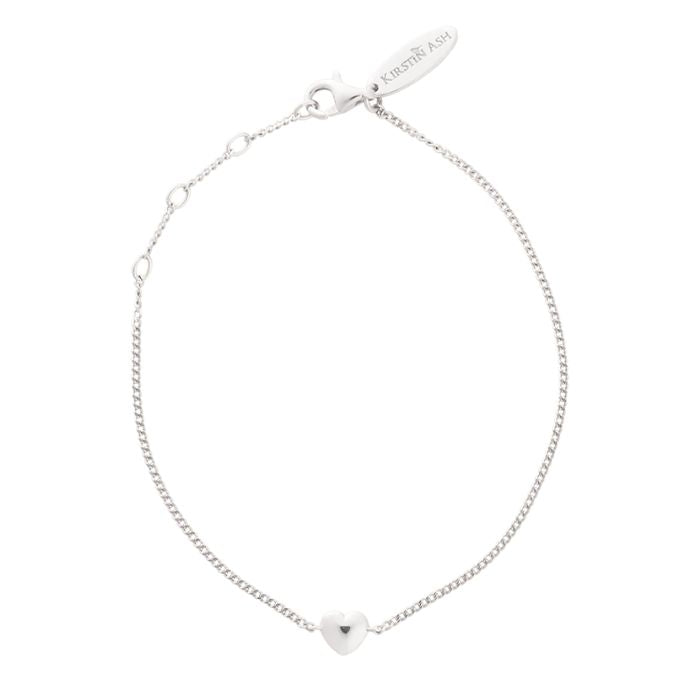 Heart Charm Bracelet | Sterling Silver