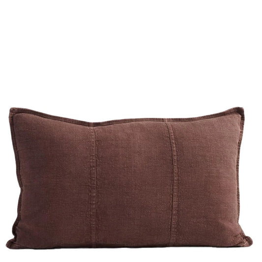 Luca Linen Cushion | Chocolate | 40 x 60 cm
