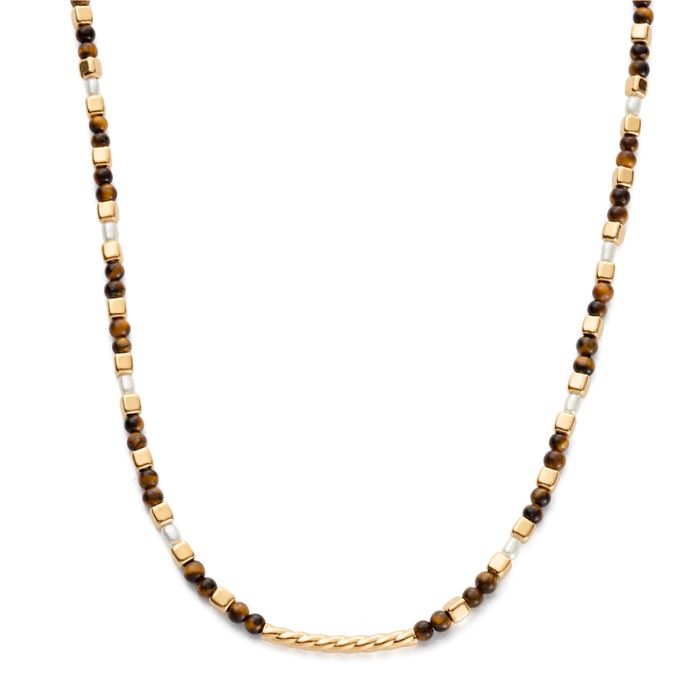 Soleil Tigers Eye Necklace | 18K Gold Vermeil