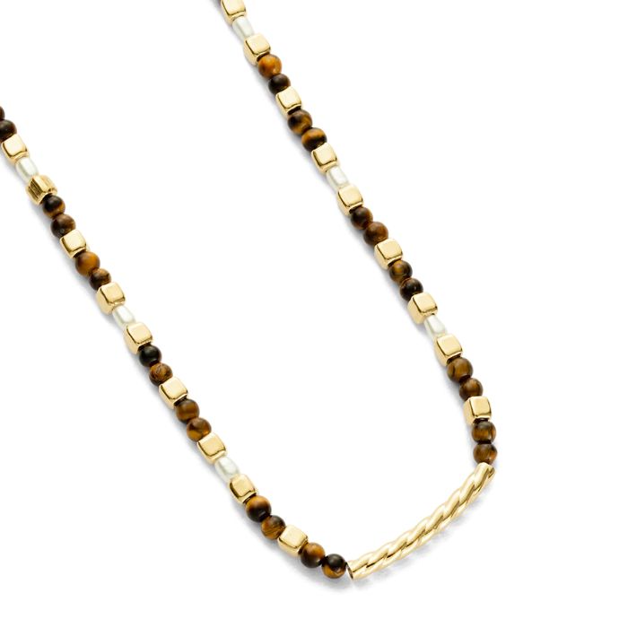 Soleil Tigers Eye Necklace | 18K Gold Vermeil